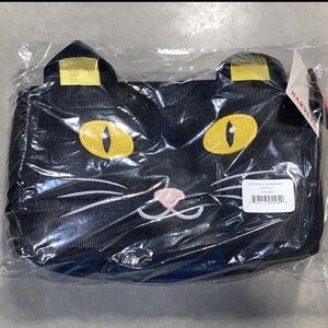 Harveys Seatbelt Bag Foldover Crossbody Collectors Series / Black Cat Purse NWT